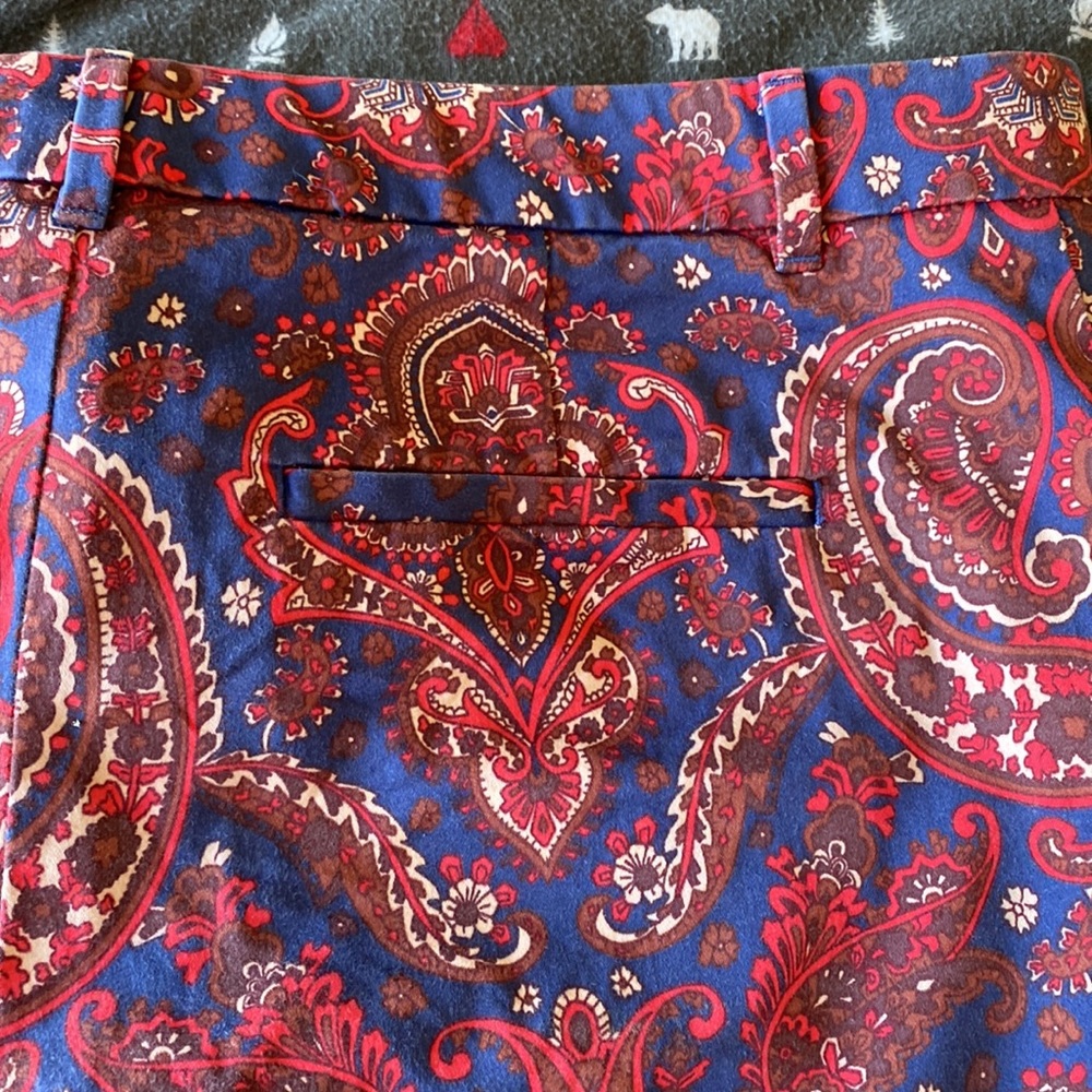 Banana Republic- paisley shorts - size 6 - Picture 5 of 7